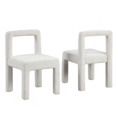 Ensemble de chaises de salle à manger modernes rembourrées Boucle