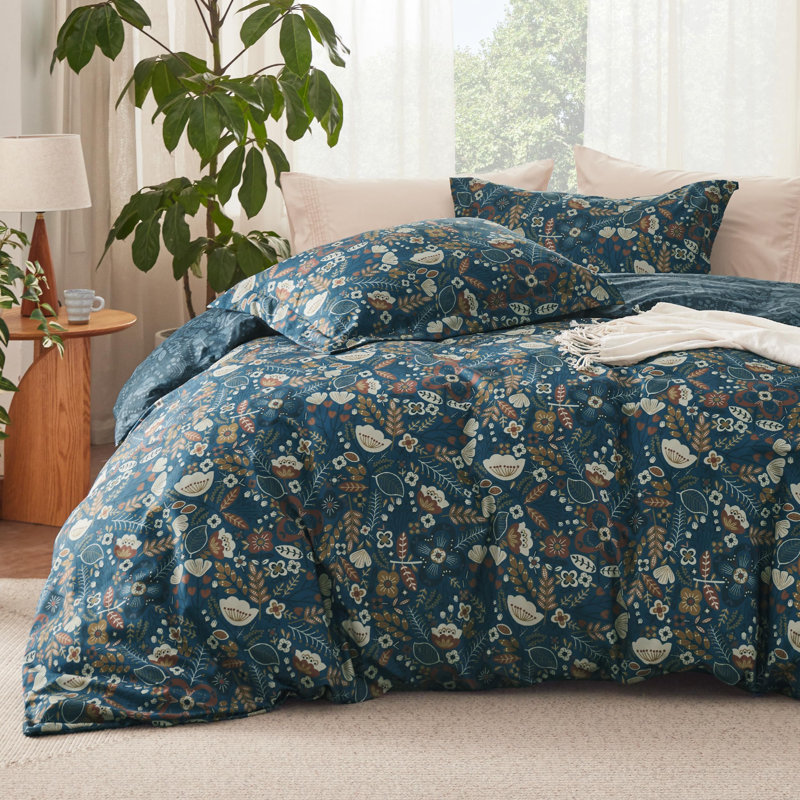 Housse de couette réversible Literie, Housse de couette très grand et 2 taies