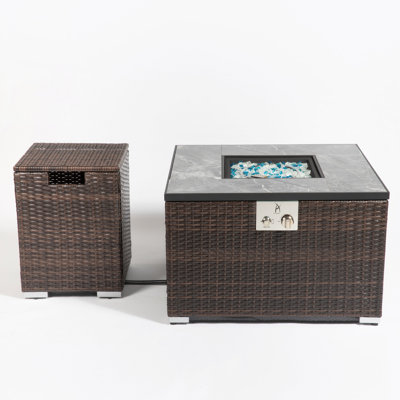 Isha Square Stainless Steel Propane Smokeless