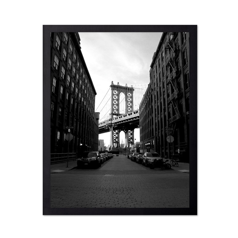 Rues de Brooklyn, Black Framed, Poster, 24"H x 32"W
