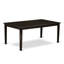 Ensemble de salle à manger 7 pièces composé d'une table de salle à manger rectangulaire avec piédestal et 6 chaises de cuisine en similicuir, 42 x 72 pouces, cappuccino-2049993064
