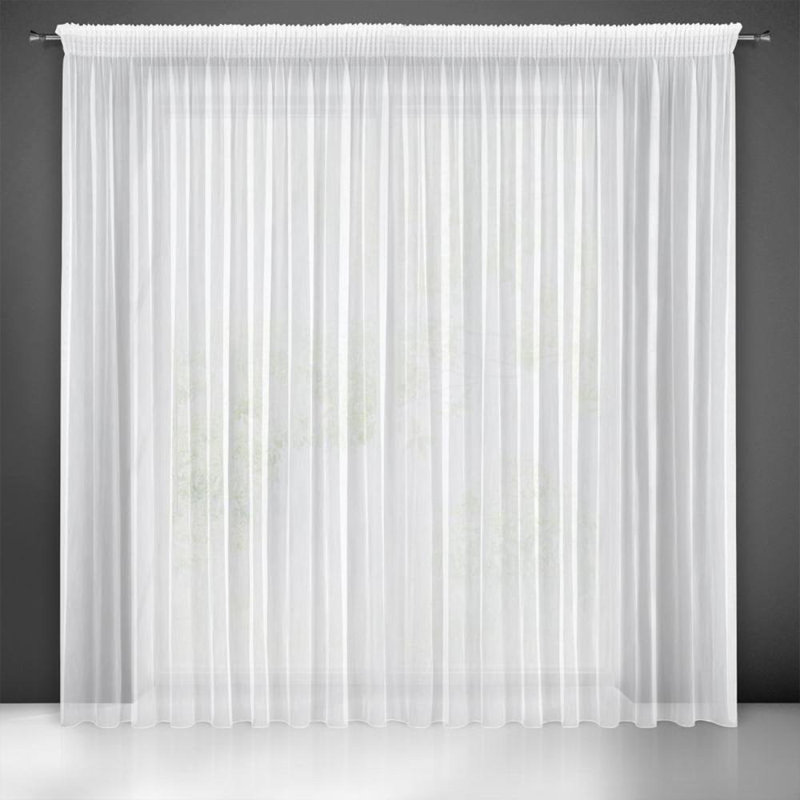 Aailiyah Room Darkening Curtain Pair, White Tape, 270cm W x 350cm L