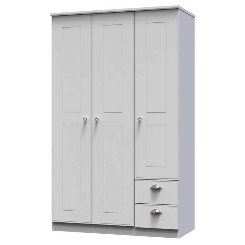 Conners Manufactured Wood Wardrobe, Grey Matt