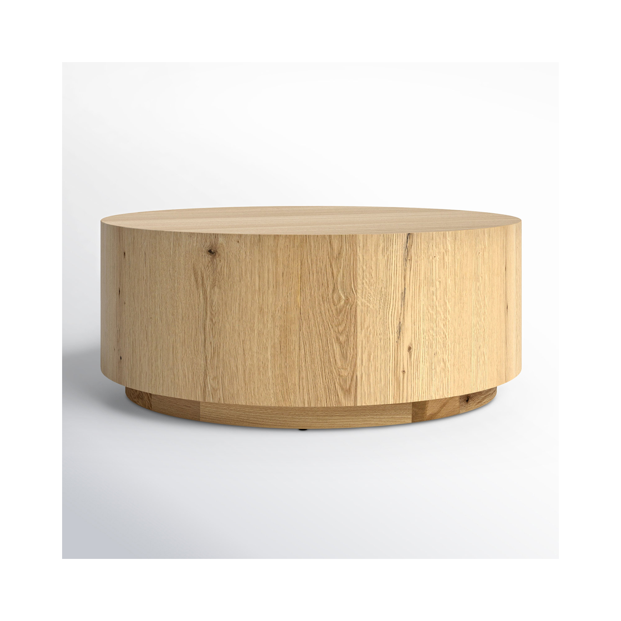 Taryn 42" Drum Coffee Table, Natural