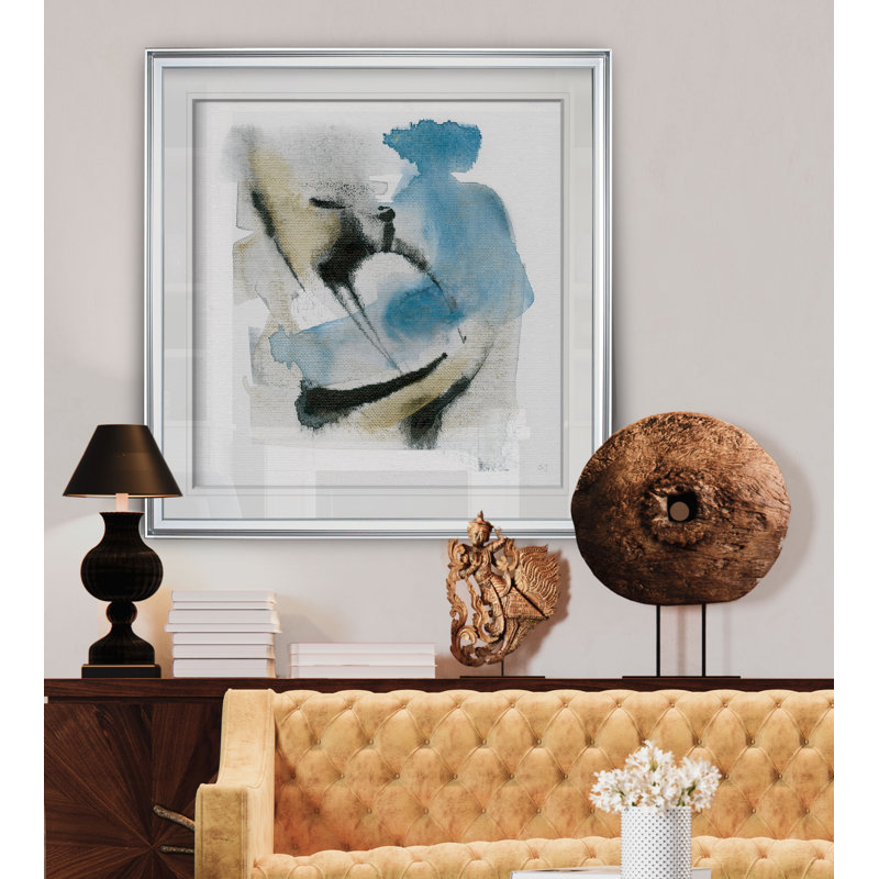 'Artesian Spring I' Print, 37" H x 37" W x 1.5" D, Silver Framed