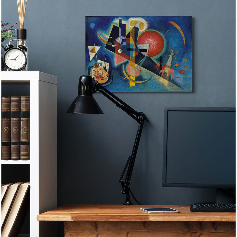 «In Traditional Kandinsky» par Wassily Kandinsky - impression d'art graphique, H 24 po x l 30 po x 1,5 po, Toile tendue