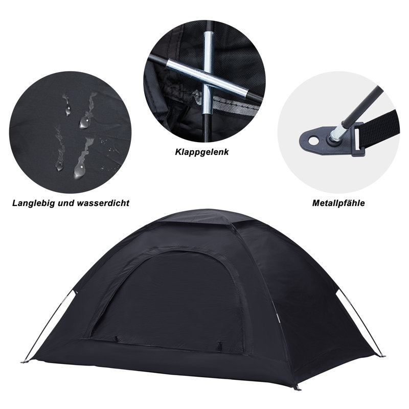 Cantres 2 Person Tent, Black