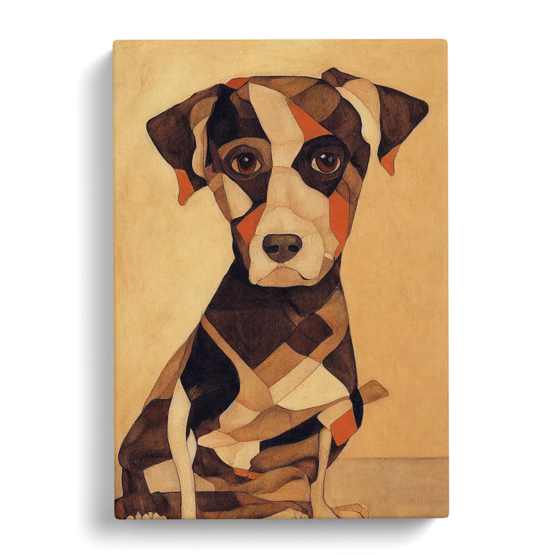 Vintage Dog No.3, 60cm H x 40cm W x 3cm D