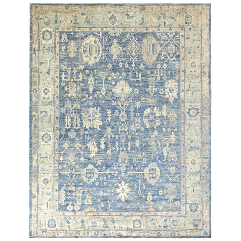 Tapis unique rectangulaire de 9 pi x 11 pi 5 po New Turkmen