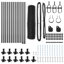 Hexagon Fence Grey Steel-813553953