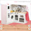Ensemble de cuisine de coin en bois