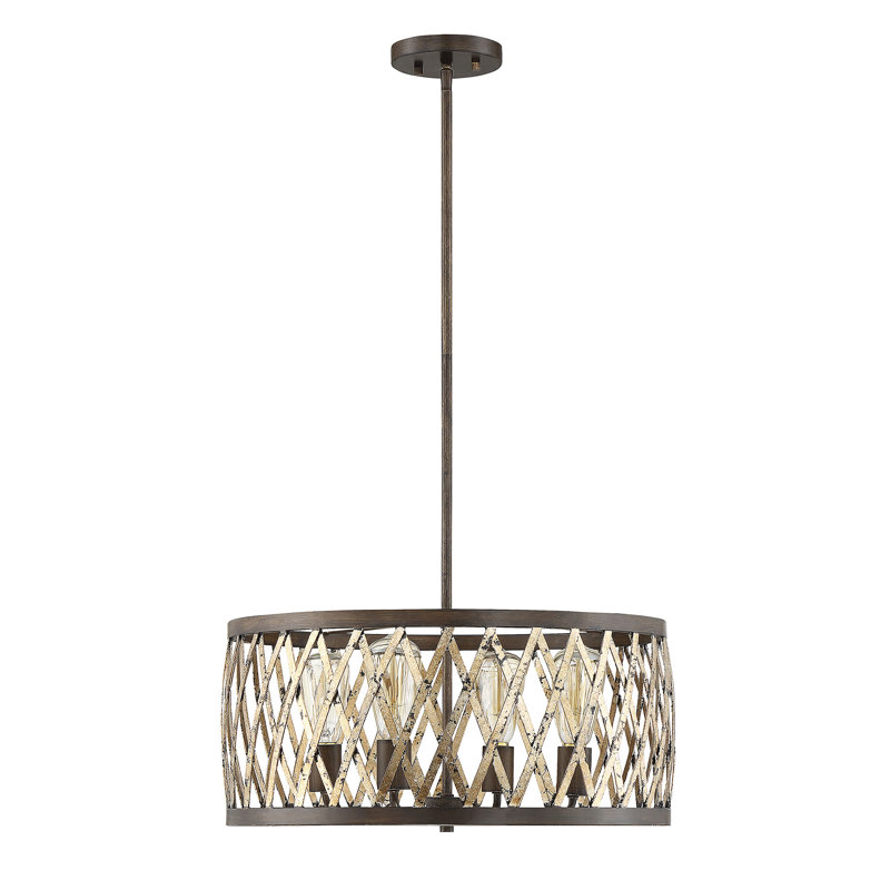 Lustree tambour 4 lumières unique Anakin