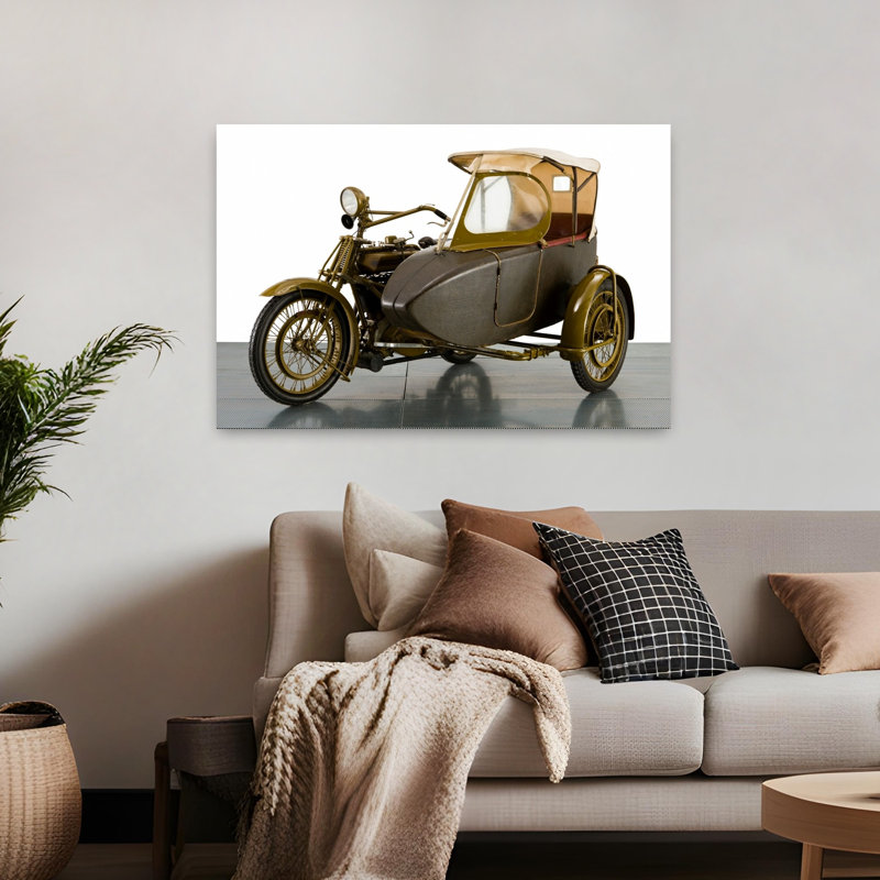 1915 Motosacoche 996Cc Combinaison de motocyclette, paysage abstrait classique, art mural, H 32 po x l 48 po