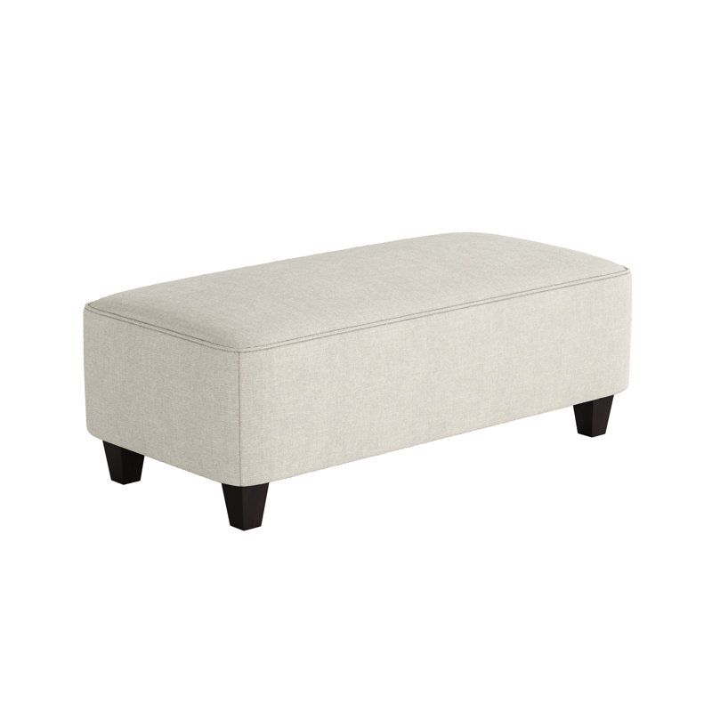 Nicolle Darla Ocean Cocktail Ottoman, Sugarshack Glacier Revolution Performance Fabrics
