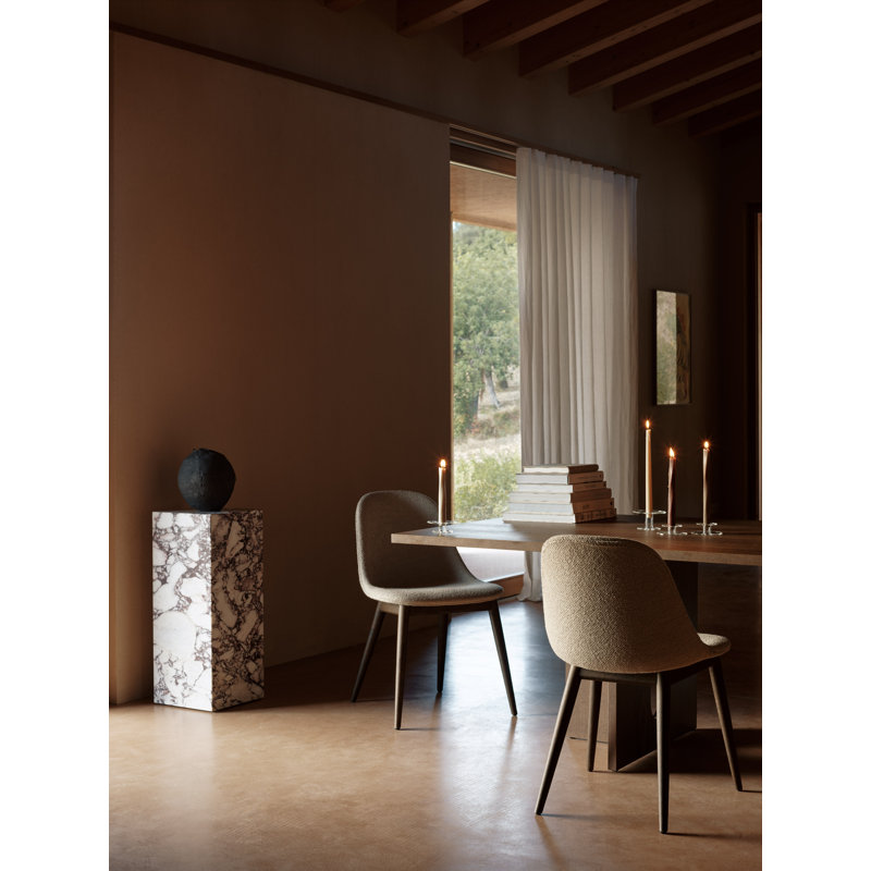 Harbour Dining Chair, Fiord 2 961 Wool, Dark Stained Oak