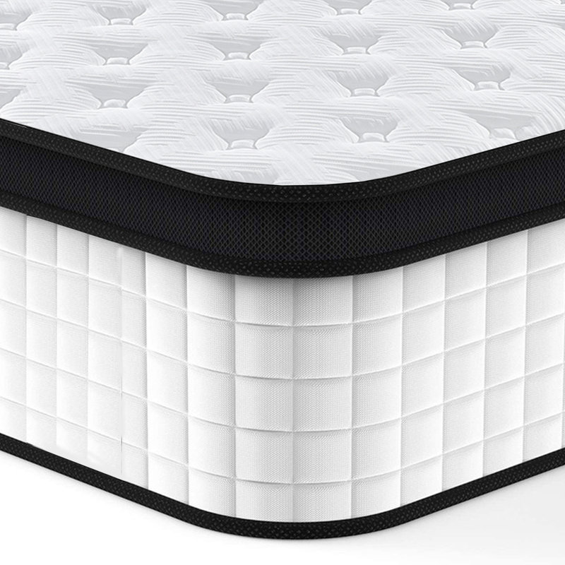 Très grand matelas hybride en mousse viscoélastique 12 pouces