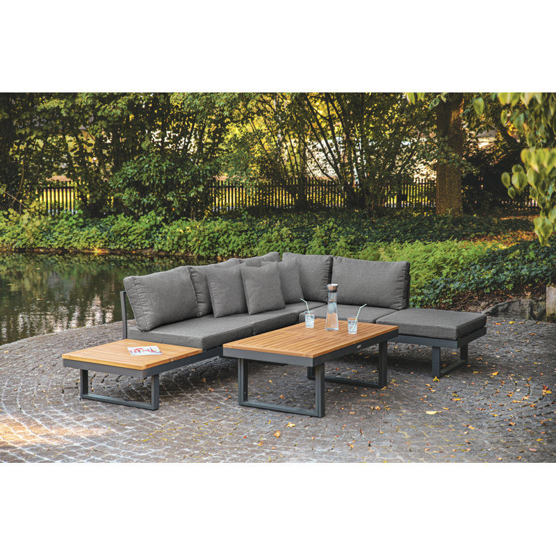 Canapé modulaire modulaire avec table basse