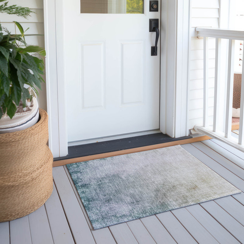 Karter Washable Abstract Indoor / Outdoor Rug, Rectangle 1'8" x 2'6"