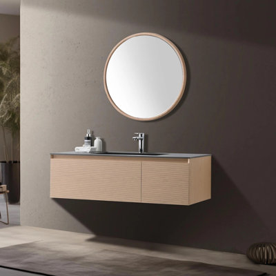 Ensemble de meuble-lavabo mural simple 59,06 po Diella