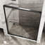 Porte de douche 60 po X 72 - Verre trempé transparent, noir mat, attrayant aluminium noir de 60 po x 72 po, coulissant en douceur