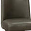 Lot de 2 chaises grises pour salle à manger - Style moderne, dossier et assise rembourrés en mousse, revêtement en similicuir, design confortable