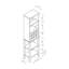 Wooden Wine Bottle Rack Metal Wine Glass Rack Four Shelves