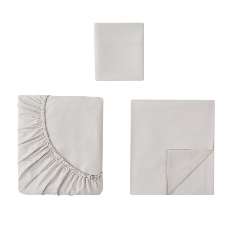 4 Pc. Microfiber Sheet Set - Includes One Fiited Sheet, One Flat Sheet, & Two Standardpillow Case, Tan