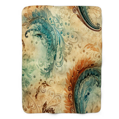 Couverture sherpa vintage 1 pièce Vintage Flow