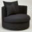 40" Wide Down Fill Cushions Fully Assembled Swivel Barrel Chair in Revolution Performance Fabric-368330767