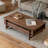 Black walnut solid wood end table-110399598