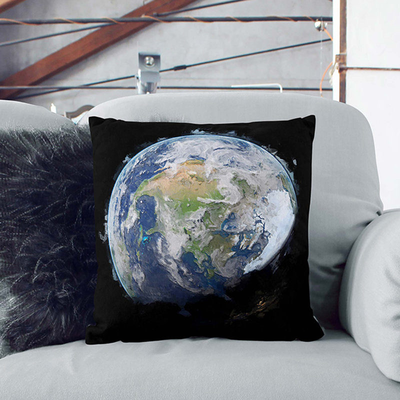 Square Throw Cushion, Stone, 40cm H x 40cm W x 15cm D