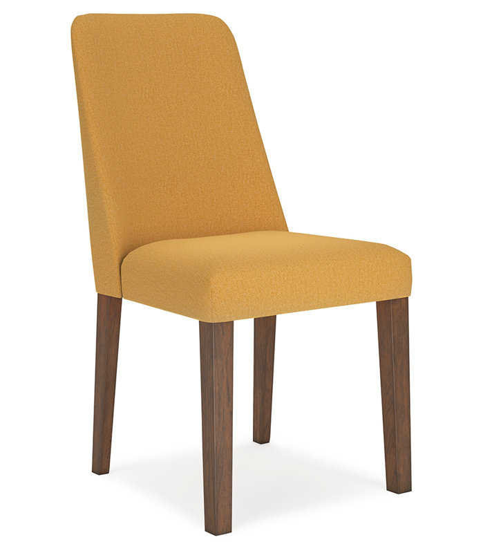 Rhanda Upholstered Side Chair, Yellow