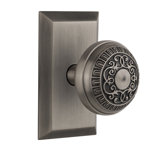 Studio Plate with Egg & Dart Door Knob