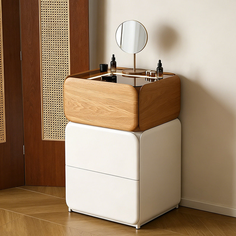 Petite table de chevet et coiffeuse 19,69 "de style médiéval