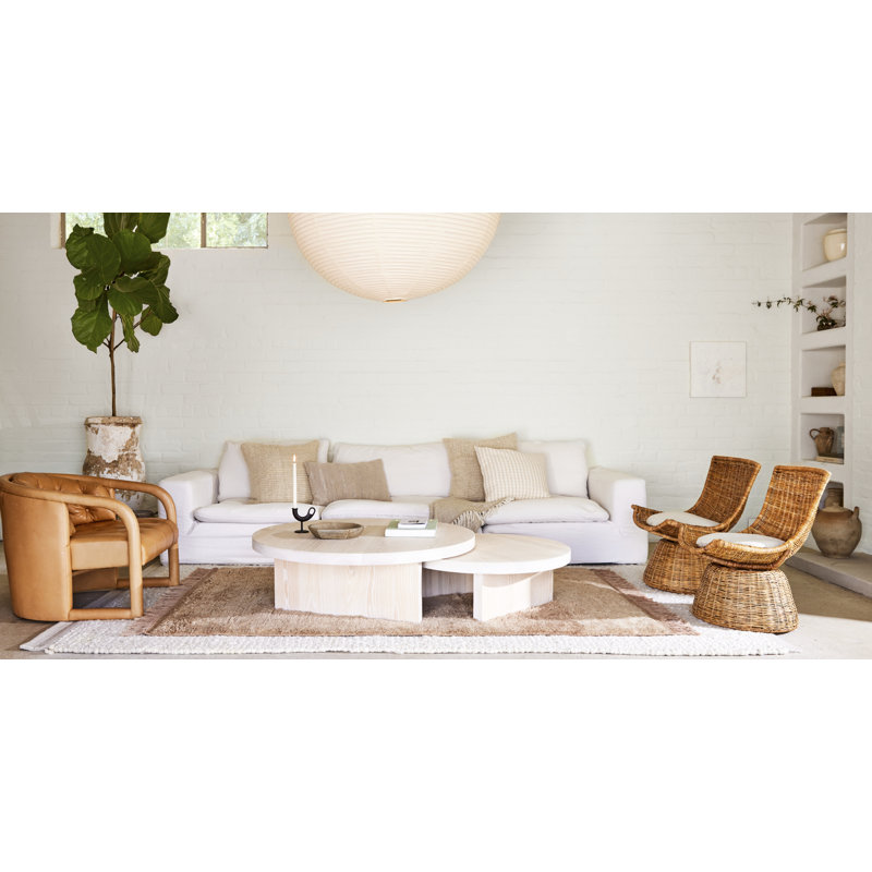 Healdsburg Boucle Swivel Chair, Linen