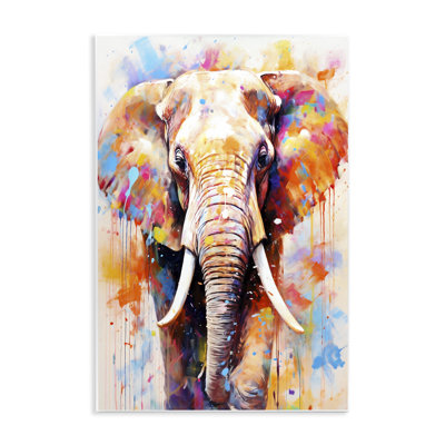 Plaque murale Wild Elephant Bull, design par Ray Powers
