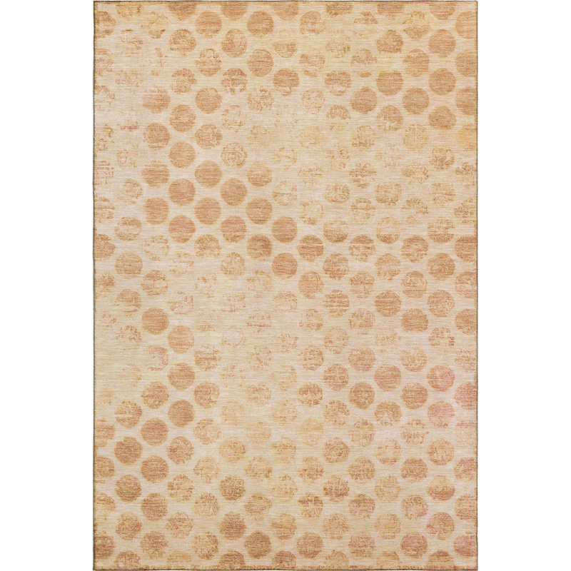 Premium Machine Washable Marasco AMF1642 Geometric Rug, Rectangle 3' x 5'