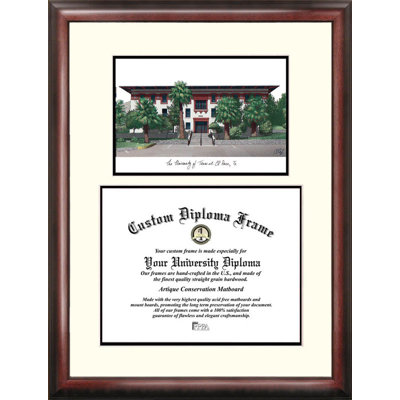 NCAA UTEP Miners Scholar Lithograph Diploma Frame