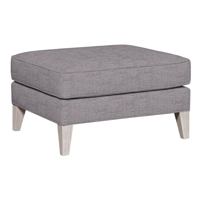 Burlingame Upholstered Ottoman, Nomad Slate Crypton® Chenille, Dove Gray