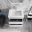 24 po Meuble-lavabo mural simple avec comptoir