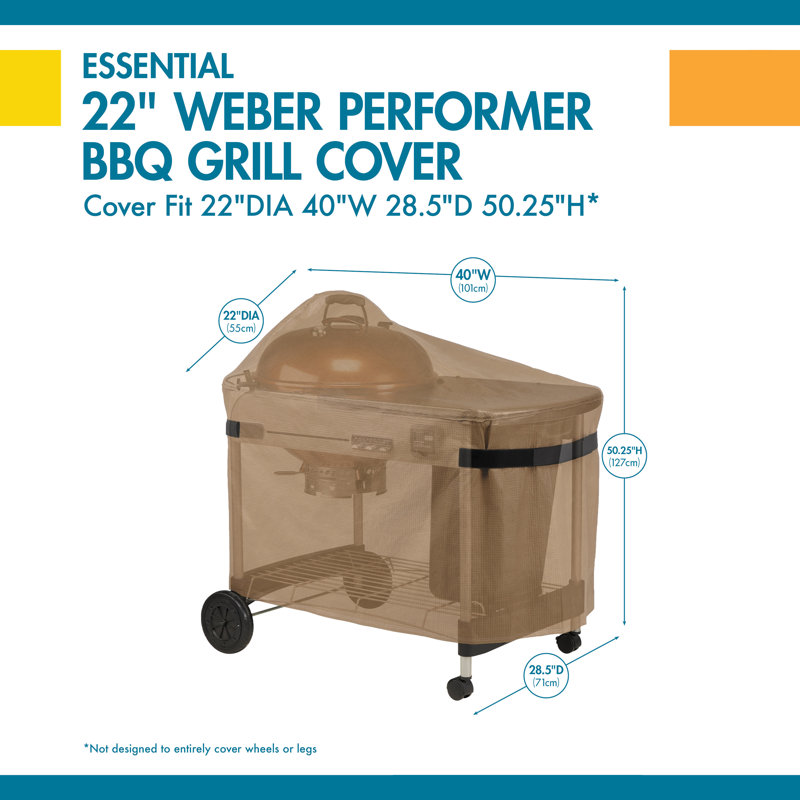 Housse de barbecue Essential Weber® Performer® - s'adapte jusqu'à 28 po