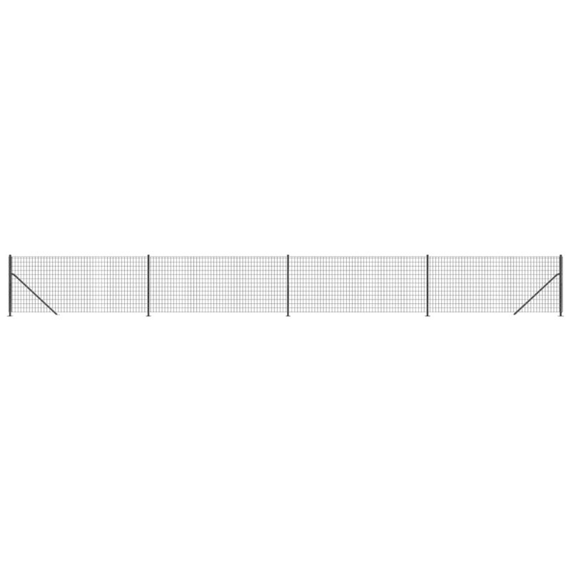 Corrine Metal Fence Panel, 100cm H x 1000cm W, Black