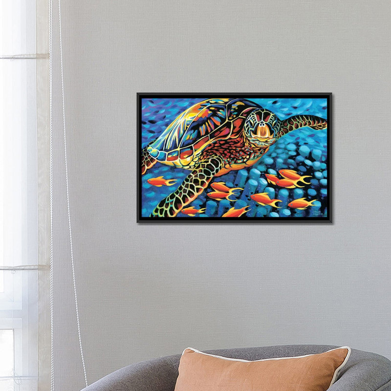 "Croisière le long de I" par Carolee Vitaletti - impression sur toile tendue, H 32 po x l 48 po x P 1,5 po, Pas de tapis