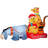 Christmas Inflatable Winnie the Pooh in Sledding Scene with Pooh, Eeyore and Tigger