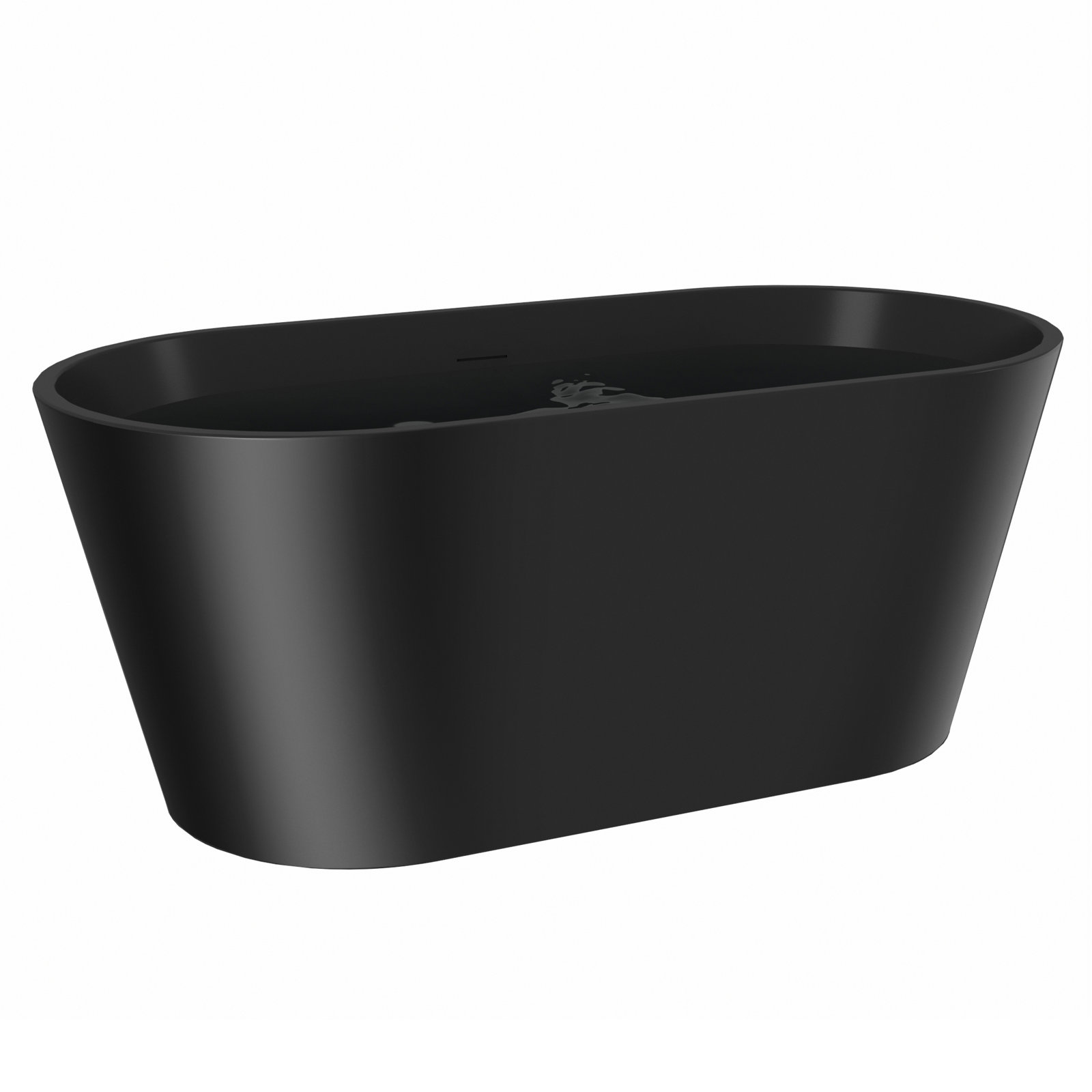 60" Flat-Bottom Freestanding Soaking Bathtub
