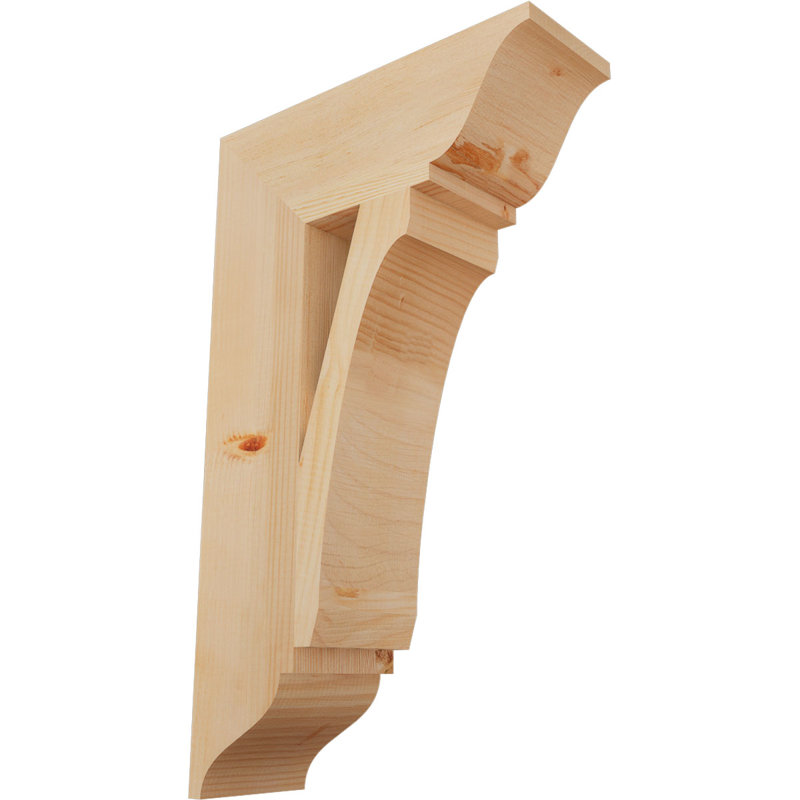 Support en bois rustique traditionnel BKTLEC01, Douglas (lisse), H 30 po x l 5,5 po x P 18 po