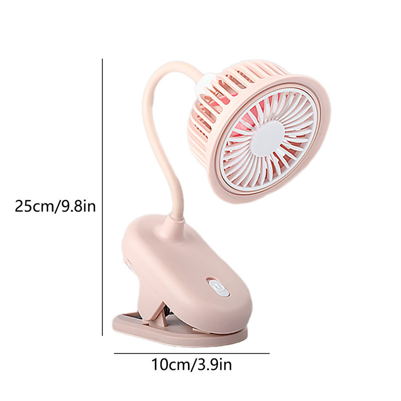 Petit ventilateur de bureau à pince kndnd, Pink