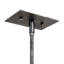 Luminaire suspendu en maille solaire noire à 1 lumière et fumée