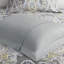 Édredon de lit gris en coton avec matériaux 6 pièces à texture moelleuse-116012610