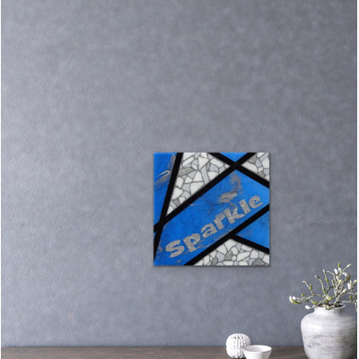 Sparkle-Blue Painting by Eddie Bruckner